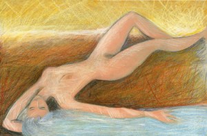 Resting near the water on Mars