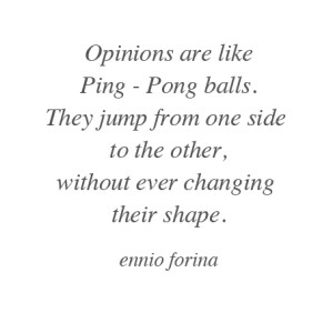 Ping Pong Opinions