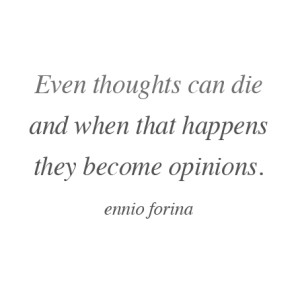 Thoughts can die
