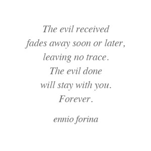 Message to all evil doers