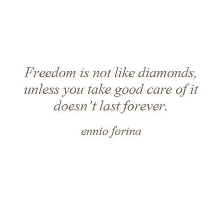 Freedom and Diamonds